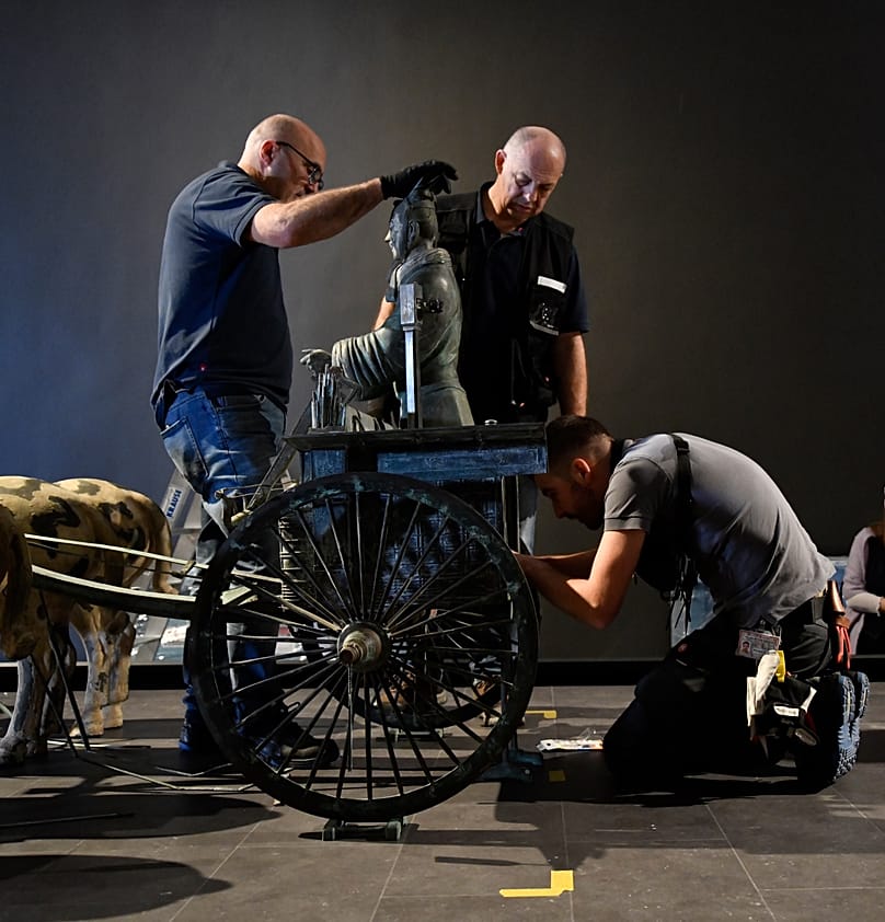 Az öröklét őrei – Az első kínai császár agyagkatonái c. kiállítás installálása