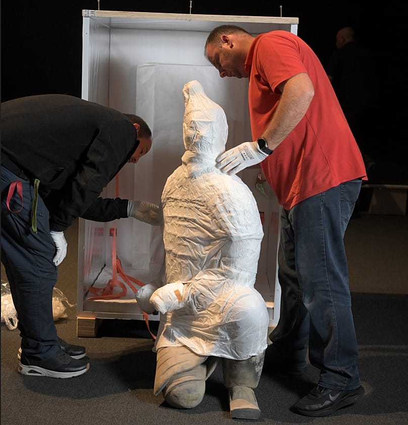 Az öröklét őrei – Az első kínai császár agyagkatonái c. kiállítás installálása