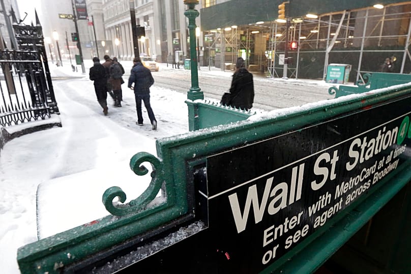 شارع برودواي في "وول ستريت"، بتاريخ 14 مارس 2017.