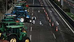 Αγροτικά μπλόκα στο Κάστρο Βοιωτίας - 8 Ιανουαρίου