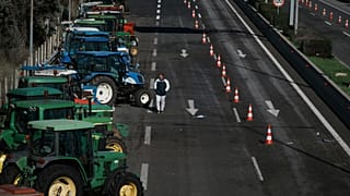 Αγροτικά μπλόκα στο Κάστρο Βοιωτίας - 8 Ιανουαρίου