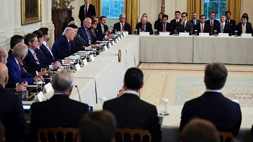 Trump megbeszélése az olajvállalatok és bankok  vezetőivel, 2026 január 9..