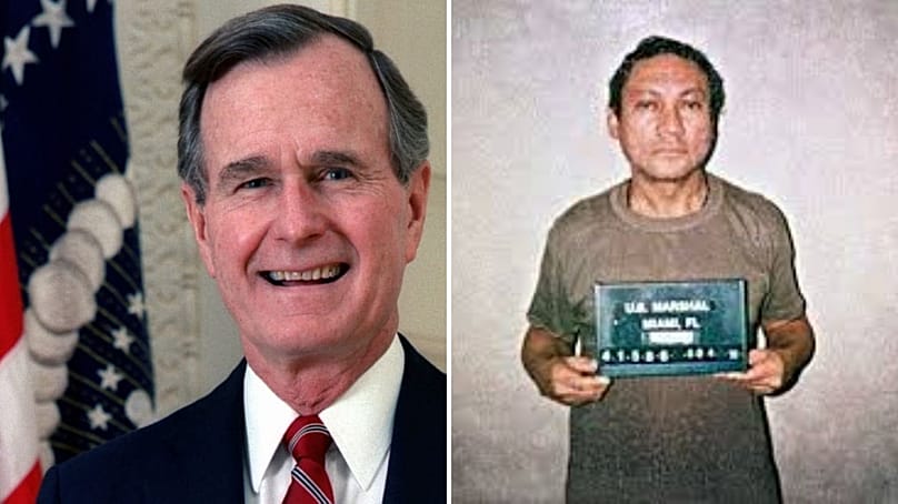 G.H.BUsh és Noriega