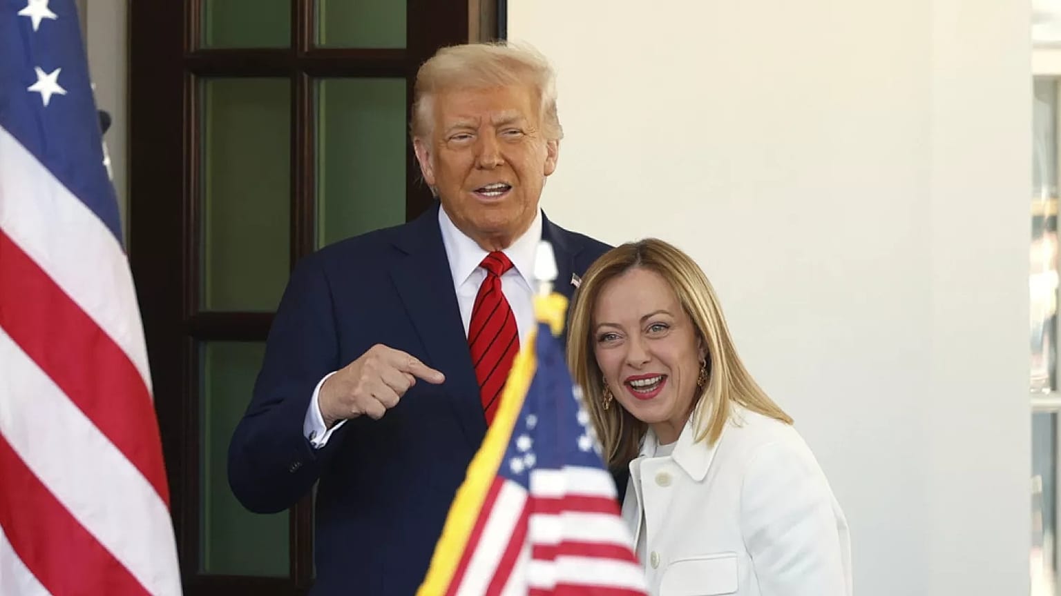 Trump és Meloni, 20205 március 28.