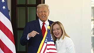 Trump és Meloni, 20205 március 28.