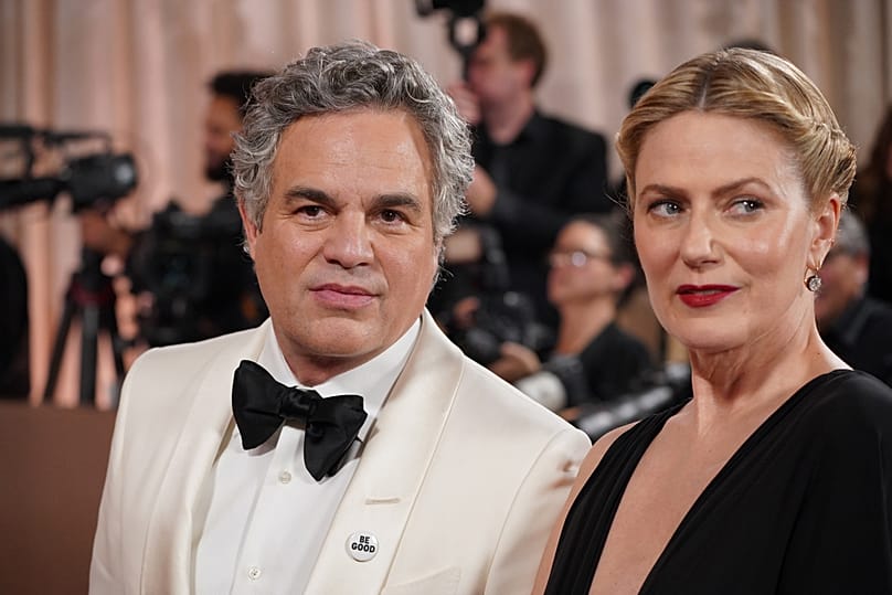Mark Ruffalo and Sunrise Coigney at the 83rd Golden Globes