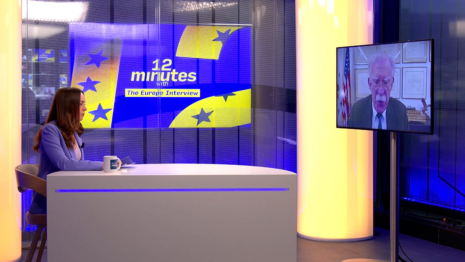 John Bolton speaks to Euronews during 12 Minutes With interview 