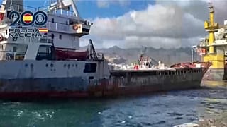 El mercante que transportaba la droga fue abordado en aguas del océano Atlántico por agentes del GEO.