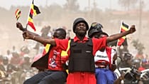 Ugandan opposition candidate Bobi Wine rallies in Kampala slum where he grew up