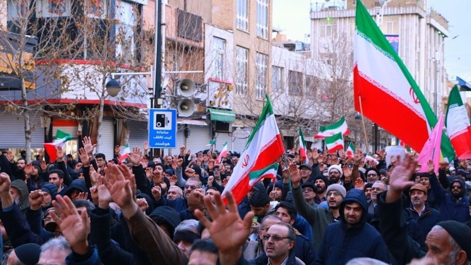 تصویری از تجمع امروز حامیان حکومت در تهران