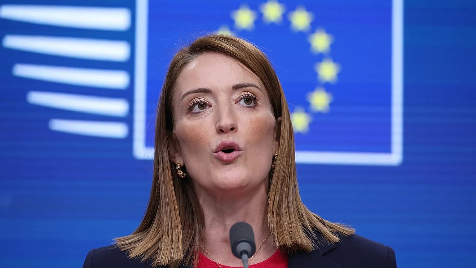 Presidente do Parlamento Europeu Roberta Metsola