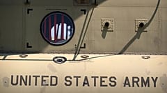 Un helicóptero CH-47 Chinook del Ejército de EE.UU. en la Base Conjunta Andrews en Maryland, 12 de junio de 2025.