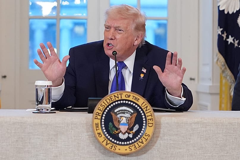 US President Donald Trump speaks during a meeting with oil executives in the East Room of the White House, 9 January, 2026