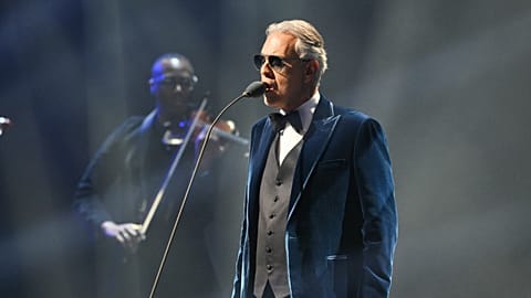 FILE: Italian singer Andrea Bocelli performs at the 2026 World Cup draw at the Kennedy Center in Washington, 5 Dec, 2025