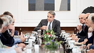 Συνάντηση Κυριάκου Μητσοτάκη με αντιπροσωπεία αγροτών