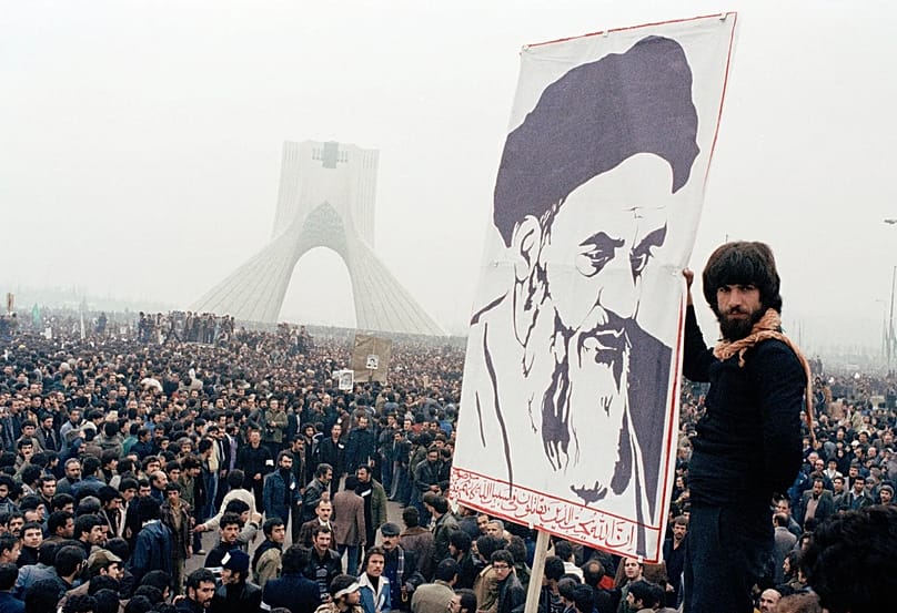 ARŞİV - İranlı protestocular, başkent Tahran'da Şah Muhammed Rıza Pehlevi'ye karşı gösteri düzenliyor, 9 Ekim 1978.