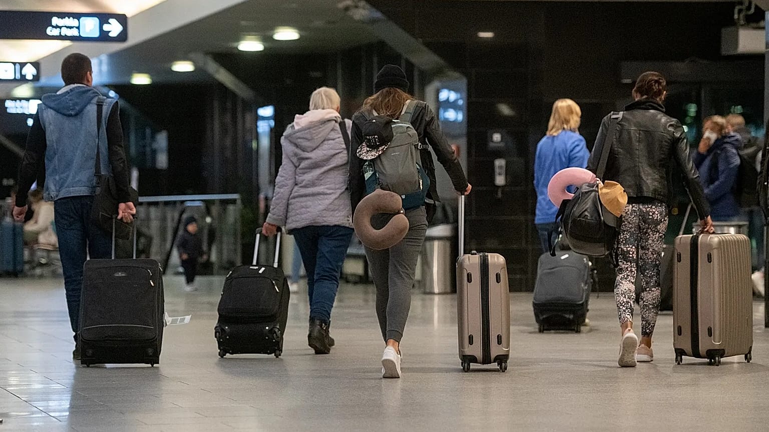 Passengers arriving at Tallinn Airport, 20 March, 2020