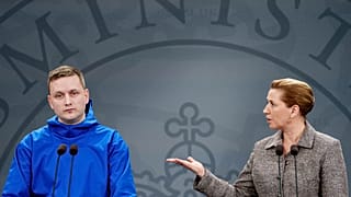 Chairman of the Naalakkersuisut, Greenland, Jens-Frederik Nielsen and Denmark's Prime Minister Mette Frederiksen