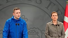 El Primer Ministro de Groenlandia, Jens-Frederik Nielson, y la Primera Ministra danesa, Mette Frederiksen, el martes en Nuuk.