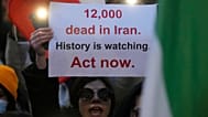 FILE: Protesters participate in a demonstration supporting protesters in Iran, in front of the US Consulate, Milan, 13 January 2026
