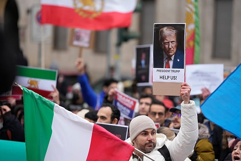 ایرانیان خارج از کشور در تجمعات خود خواستار کمک آمریکا شده‌اند