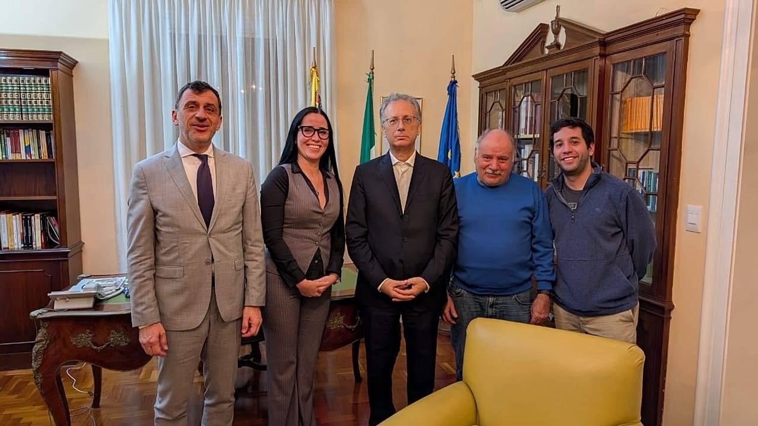 Luigi Gasperin all'ambasciata italiana a Caracas