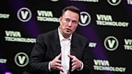 Elon Musk, who owns Twitter, Tesla and SpaceX, speaks at the Vivatech fair Friday, June 16, 2023 in Paris. Vivatech is Europe's biggest startup and tech event.