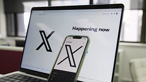 The X landing page.