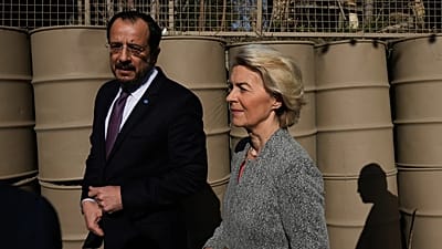 Nikos Christodoulides et Ursula von der Leyen à la Ligne verte