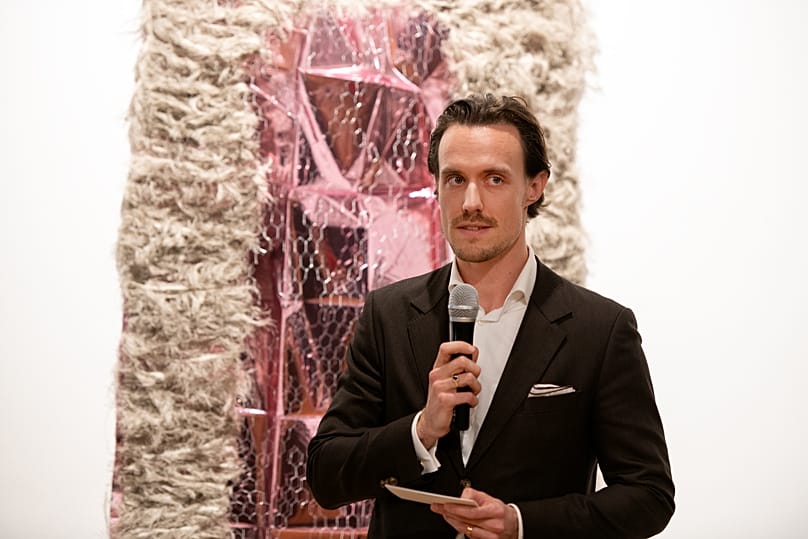 Fabien Ortner az őszi tárlat megnyitóján