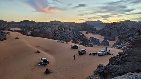 Wilcox says the desert used to be a popular location for camping before the war.
