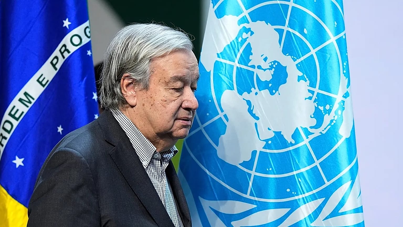 UN Secretary General Antonio Guterres arrives at the COP30 Climate Summit in Belém, 20 November, 2025