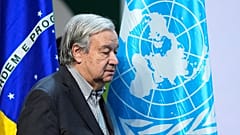 Chega secretário-geral da ONU, António Guterres, à Cimeira do Clima COP30 em Belém, 20 de novembro de 2025