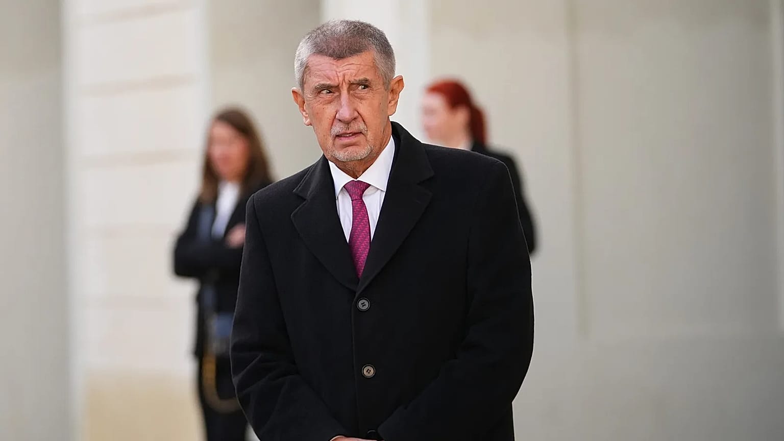 Andrej Babis 2025. december 9-én Prágában 