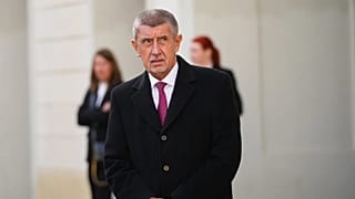Andrej Babis 2025. december 9-én Prágában 