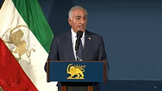 نشست خبری رضا پهلوی در واشنگتن