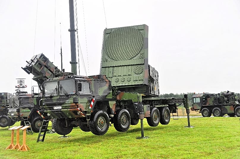 Sistema Patriot del Ejército alemán en 2013 mostrando su gran radar