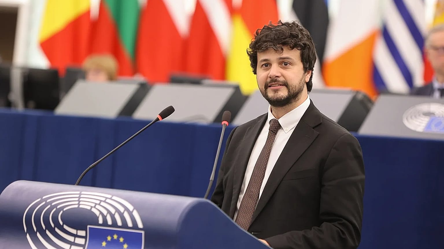 MEP Brando Benifei in the European Parliament in November 2025
