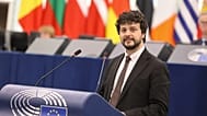 MEP Brando Benifei in the European Parliament in November 2025