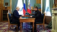 Vladimir Putin com o aliado checheno Kadyrov