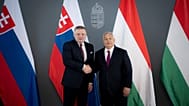 Robert Fico szlovák és Orbán Viktor magyar miniszterelnök