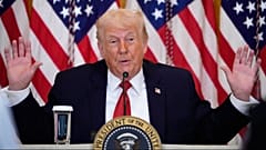 US President Donald Trump speaks during an event to promote investment in rural health care in the East Room of the White House, Friday, Jan. 16, 2026, in Washington