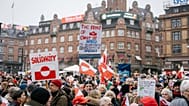 People march during a pro- Greenlanders demonstration, in Copenhagen, Denmark, Saturday, Jan. 17, 2026. 