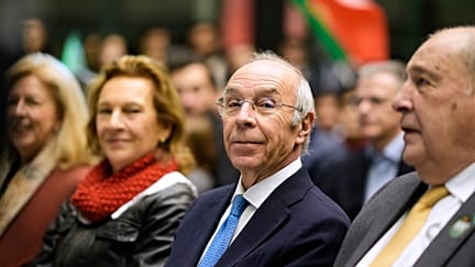 Marques Mendes durante um evento de campanha a 16 de janeiro em Lisboa