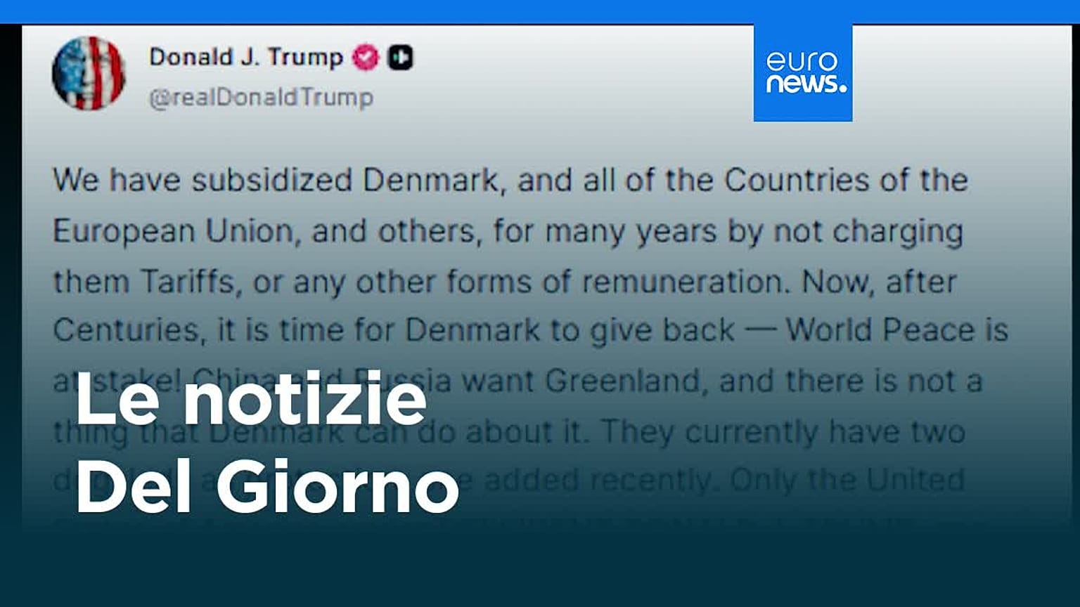 Le notizie del giorno | 18 gennaio 2026 - Pomeridiane