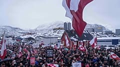 Proteste gegen die USA in Nuuk, Grönland, 17. Januar 2026.
