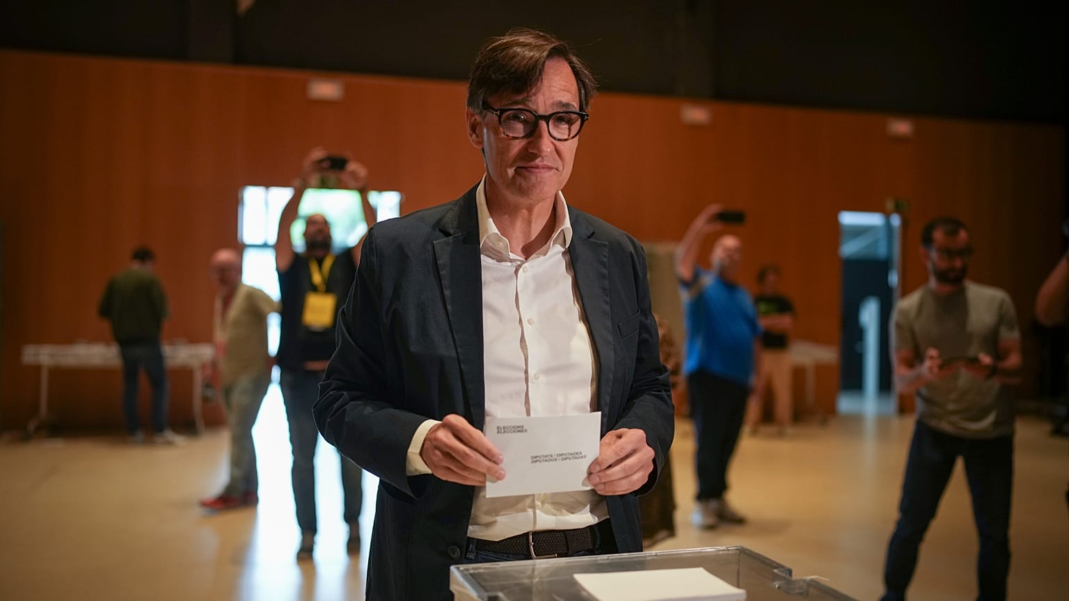 Salvador Illa, imagen de archivo en las últimas elecciones