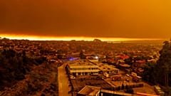 Şili'deki yangın