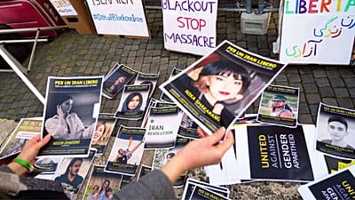 Протест в Италии и Иране