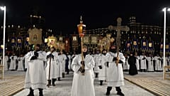 Astana, Kasachstan: Orthodoxe feiern die Epiphanie.